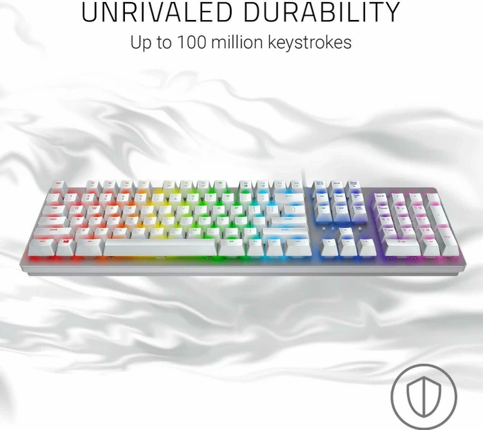 Razer Huntsman, Mercury White, Razer Clicky Optical PURPLE, USB, US