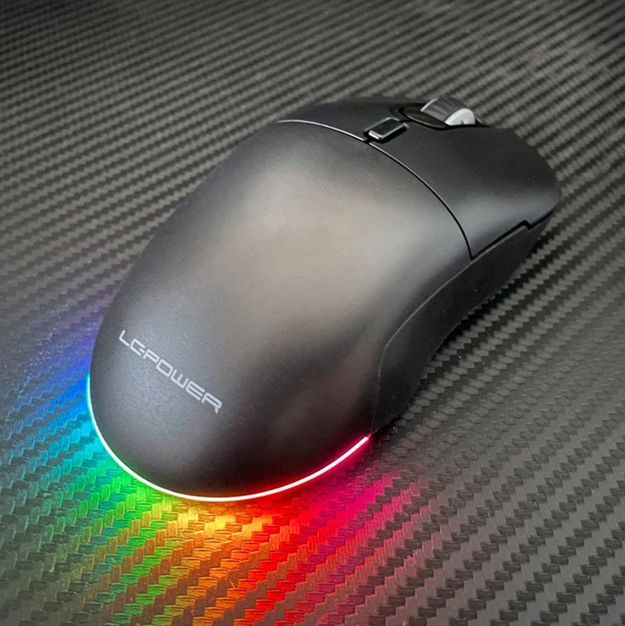 LC-Power m900B-C-W Gaming Funkmaus schwarz, USB