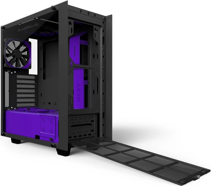 NZXT Source 340 Elite Limited Purple Edition, Glasfenster