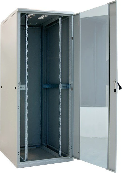 LogiLink Canovate Serverschrank 16HE, Sicherheitsglastür, grau, 600mm tief
