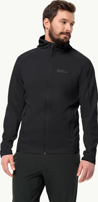 Jack Wolfskin Alpgrat Hooded FZ Jacke schwarz (Herren)