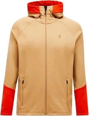 Peak Performance Rider Essentials Midlayer Zip Hood Jacke sierra sand/solar burst (Herren)