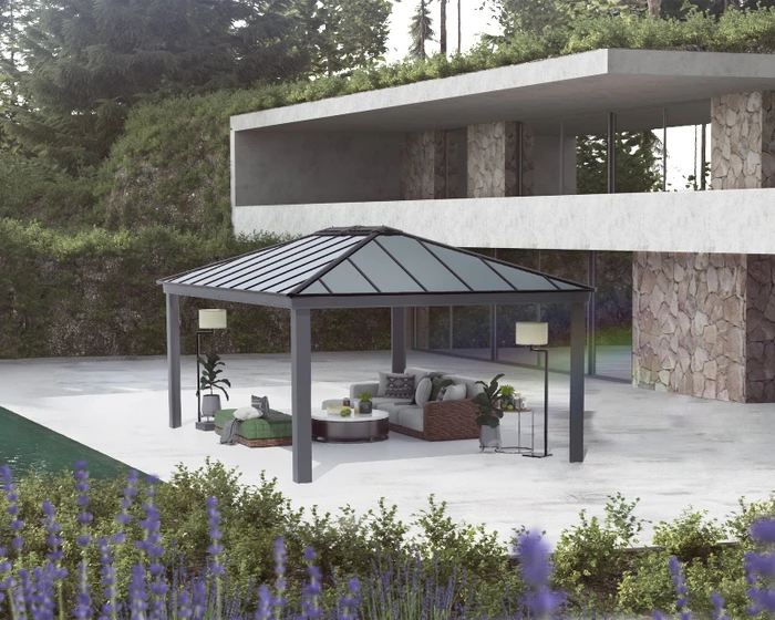 Palram Canopia Dallas Pavillon grau