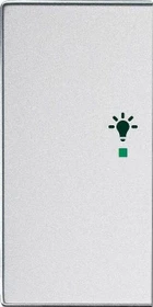 Busch-Jaeger Wippe 2-fach mit Symbol "Licht", alusilber