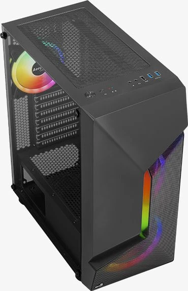 AeroCool Scape, Lüfter LED Fixed RGB, Glasfenster
