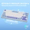 Wobkey Rainy 75 Standard, blau, LEDs RGB, HMX Violet Linear, USB/Bluetooth, US Vorschaubild
