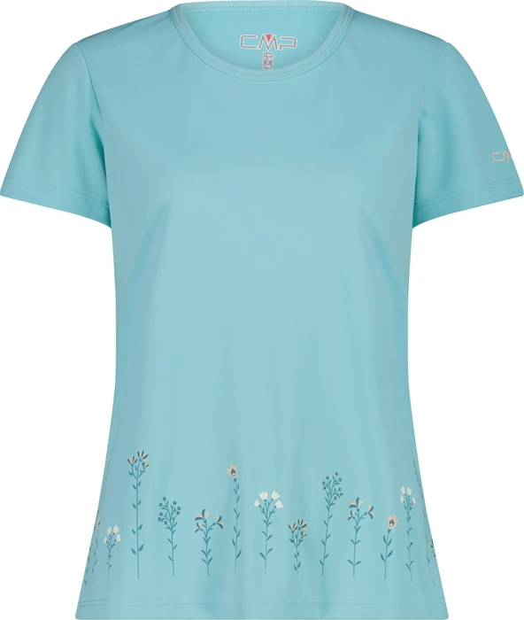 CMP Piqué Print Funktionsshirt kurzarm lagoon (Damen)