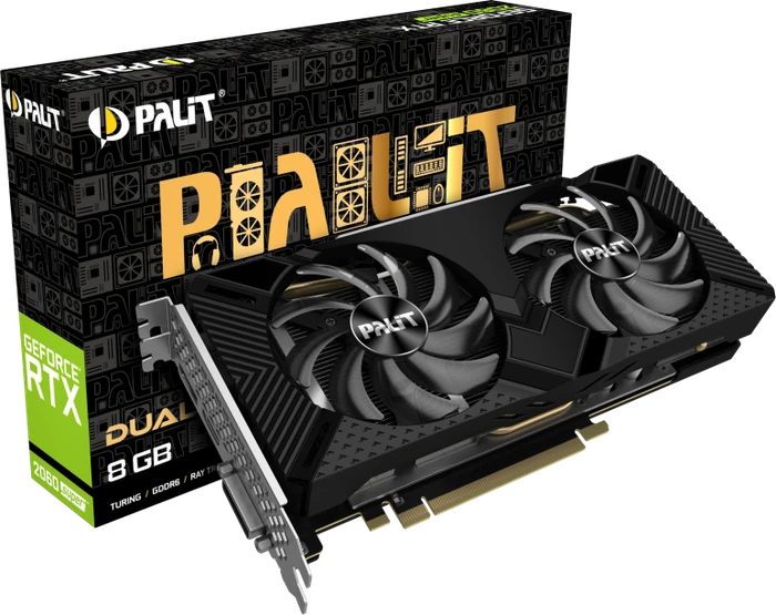 Palit GeForce RTX 2060 SUPER Dual, 8GB GDDR6, DVI, HDMI, DP