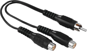 Hama Subwoofer Adapterkabel 1x Cinch [Stecker] auf 2x Cinch [Buchse]