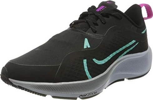 Nike Air Zoom Pegasus 37 Shield black/dark smoke grey/obsidian mist/aurora green (Damen)