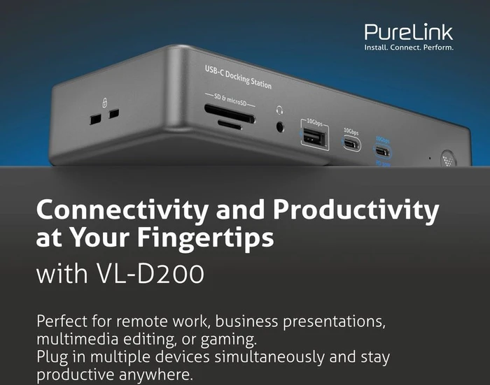 PureLink Vuelogic 14-in-1 USB-C Docking Station, USB4 [Buchse]