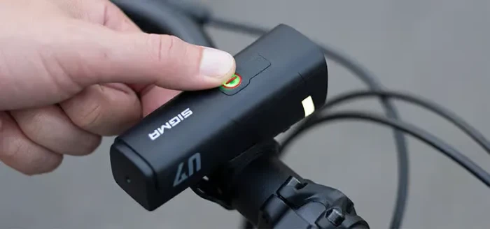 Sigma Sport Aura 40 + Hiro 10 Beleuchtungsset schwarz
