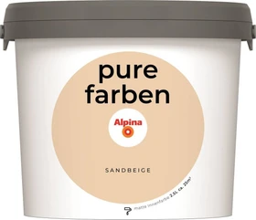 Alpina Farben Pure Farben Wandfarbe innen sandbeige, 2.5l