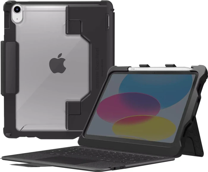 STM Dux Keyboard für iPad 10/iPad 11 A16, schwarz, DE