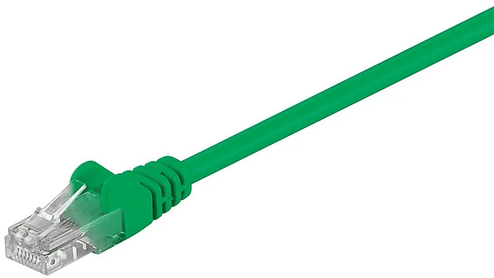 MicroConnect Patchkabel, Cat5e, U/UTP, RJ-45/RJ-45, 1m, grün