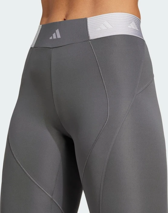 adidas Hyperglam Full-Length Hose lang grey six/glory grey (Damen)