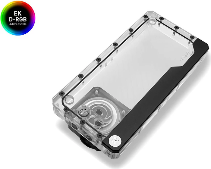 EK Water Blocks Quantum Line EK-Quantum Kinetic FLT 240 D5 PWM D-RGB, Acryl, mit Pumpe