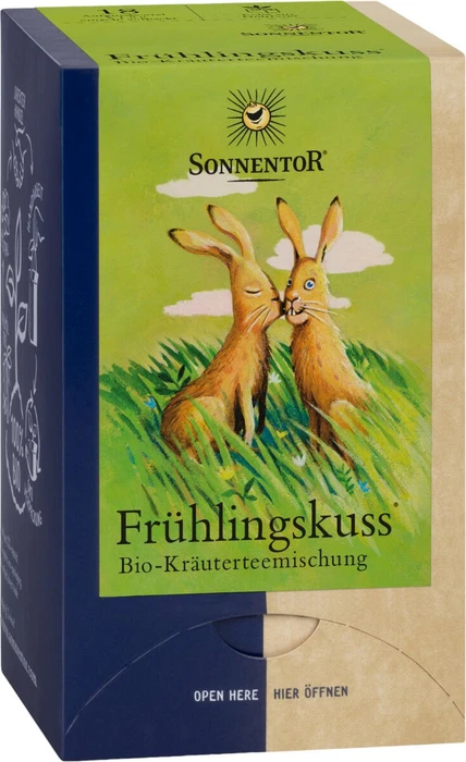 Sonnentor Frühlingskuss Tee Beutel, 18 Stück