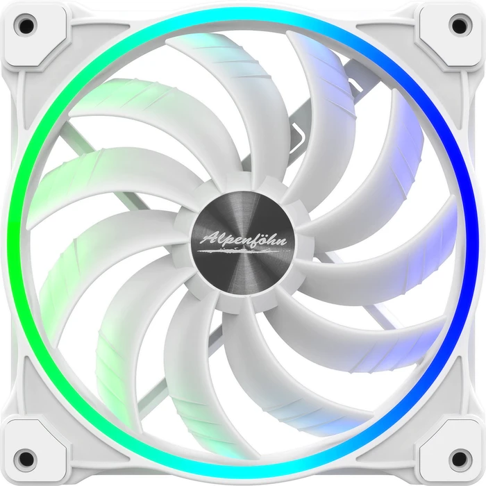 Alpenföhn Wing Boost 3 ARGB White Edition Triple, weiß, LED-Steuerung, Fernbedienung, 140mm, 3er-Pack