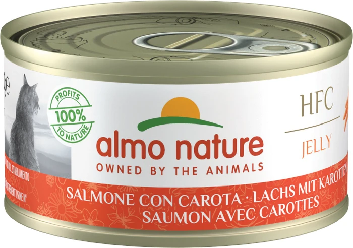 almo nature HFC Jelly Cats, Lachs mit Karotten, 1.68kg (24x 70g)
