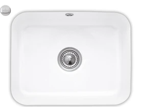 Villeroy & Boch Cisterna 60C Unterbau Becken mittig mit Ablauffernbedienung snow white