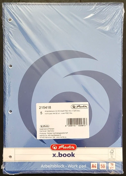 Herlitz x.book Arbeitsblock A4