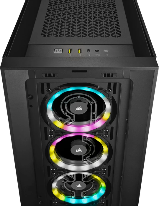 Corsair iCue 5000D RGB Hydro X, schwarz, Glasfenster