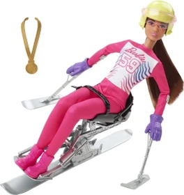 Mattel Barbie - Ich wäre gern... Wintersport Paraskifahrerin brünett
