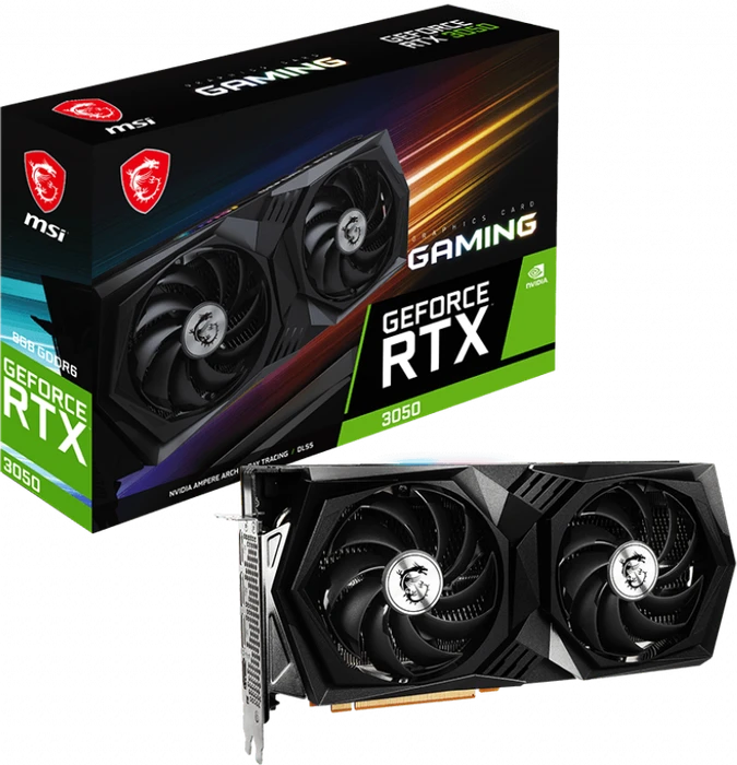 MSI GeForce RTX 3050 Gaming 8G, 8GB GDDR6, HDMI, 3x DP
