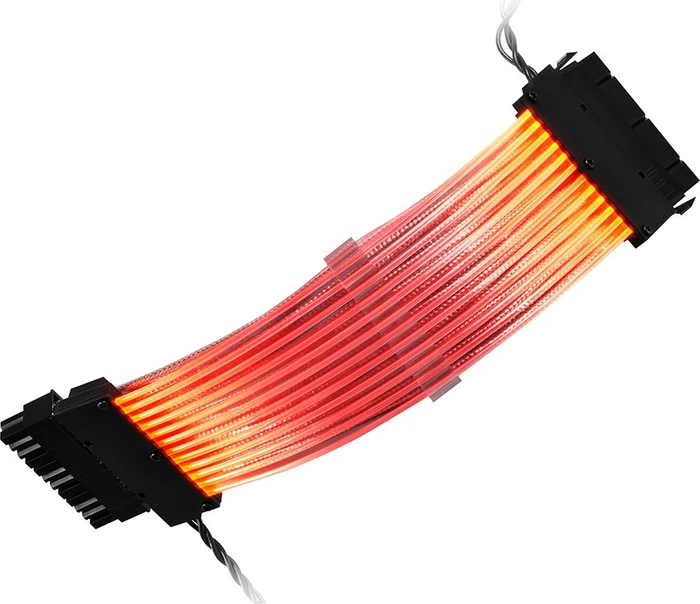 Sharkoon Shark xTend 24, 24-Pin ATX Verlängerungskabel, RGB beleuchtet, 245mm