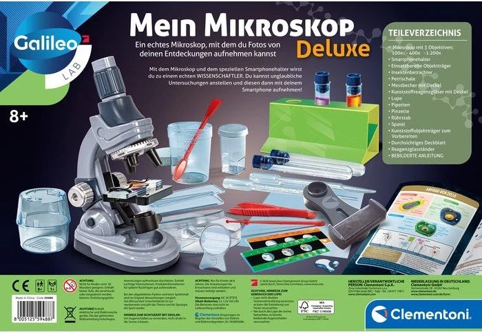 Clementoni Galileo Lab Mein Mikroskop Deluxe