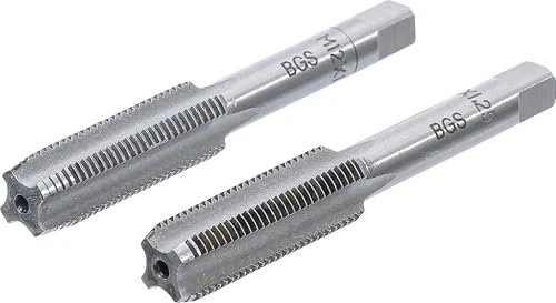 BGS technic Gewindebohrer mit Vor- und Fertigschneider, M12, 2 Stück