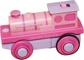 Bigjigs Batterie Lok pink