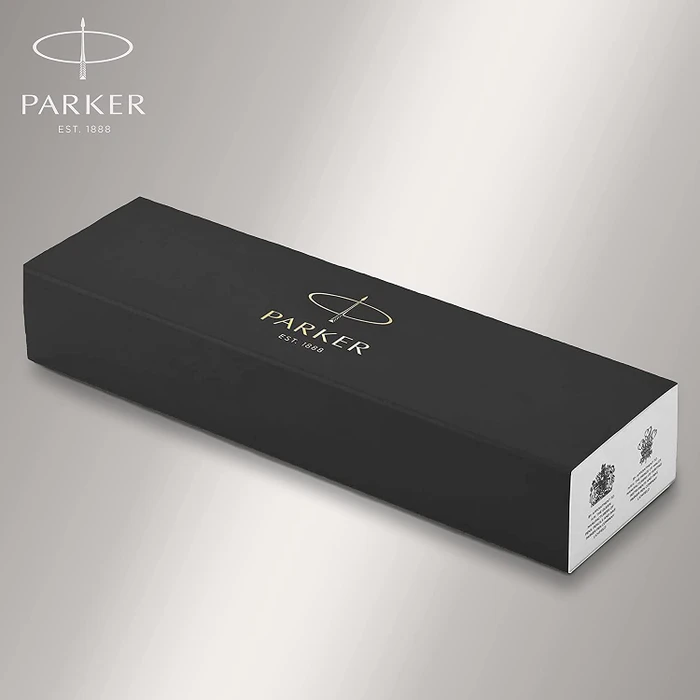 Parker IM Tintenroller (Mine) brushed metal/gold trim, Geschenkbox