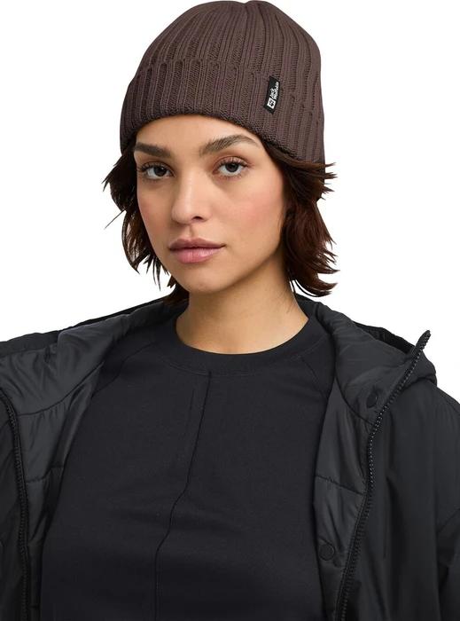 Jack Wolfskin Rib Knit Beanie peat