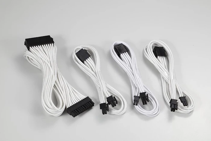 Phanteks Verlängerungskabel Kit für Netzteile, weiß, 500mm