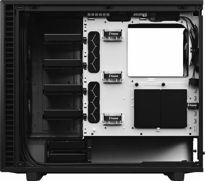 Fractal Design Define 7 Black/White TG Clear Tint, Glasfenster, schallgedämmt