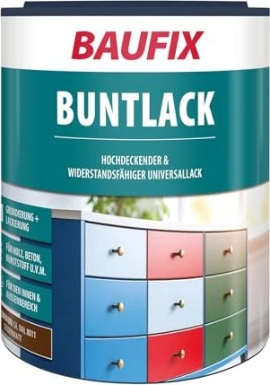 Baufix Buntlack seidenmatt nussbraun, 1l