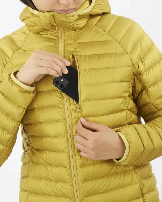 Salomon Elixir Micro Down Hooded Funktionsjacke cress green (Damen)