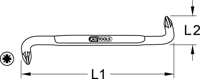 KS Tools Doppel-Winkelschlüssel