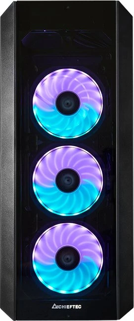Chieftec Gamer GL-03B Scorpion 3 RGB, schwarz, USB-C, Glasfenster