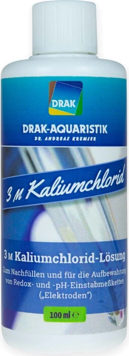 DRAK-Aquaristik Kaliumchloridlösung für Redox- und pH-Einstabmeßketten 3 molar, 100ml