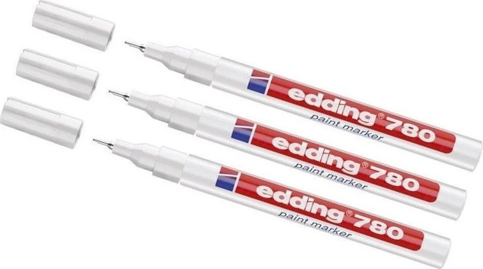 edding 780 Lackmarker weiß, 3er-Pack