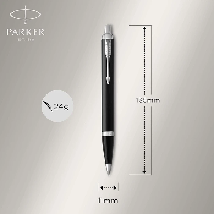Parker IM Kugelschreiber black lacquer/chrome trim, Blister