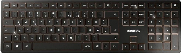 Cherry DW 9000 Slim schwarz/bronze, USB/Bluetooth, CZ/SK