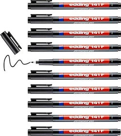 edding 141 F Folienschreiber schwarz, 10er-Pack