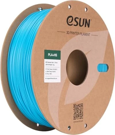 eSUN PLA+HS, Light Blue, Spule, 1.75mm, 1.00kg