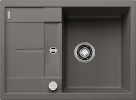 Blanco Metra 45 S Compact Becken reversibel mit Ablauffernbedienung vulkangrau
