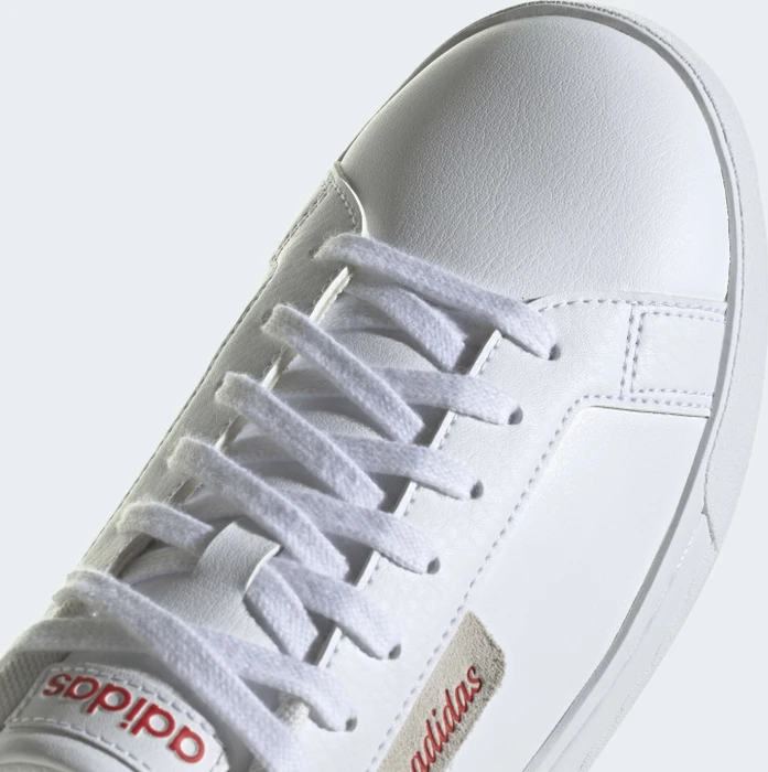 adidas Court Silk cloud white/lush red/pink glow (Damen)