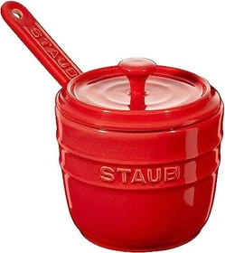 Zwilling Staub Ceramique Zuckerdose inkl. Löffel 9.3cm 250ml kirschrot
